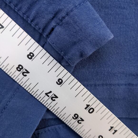 Izod Mens Chino Shorts Blue Size 38x9.5 Slash Pockets Cotton Blend - Picture 5 of 11